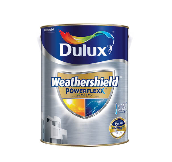 Dulux Weathershield PowerFlexx - Sự lựa chọn của những nhà thầu chuyên nghiệp. Sản phẩm được thiết kế để chống lại tác động của thời tiết khắc nghiệt, bảo vệ bề mặt nhà cửa khỏi các tác nhân bên ngoài và mang lại vẻ đẹp hoàn hảo cho ngôi nhà của bạn. Hãy tìm hiểu về Dulux Weathershield PowerFlexx và khám phá sự khác biệt.